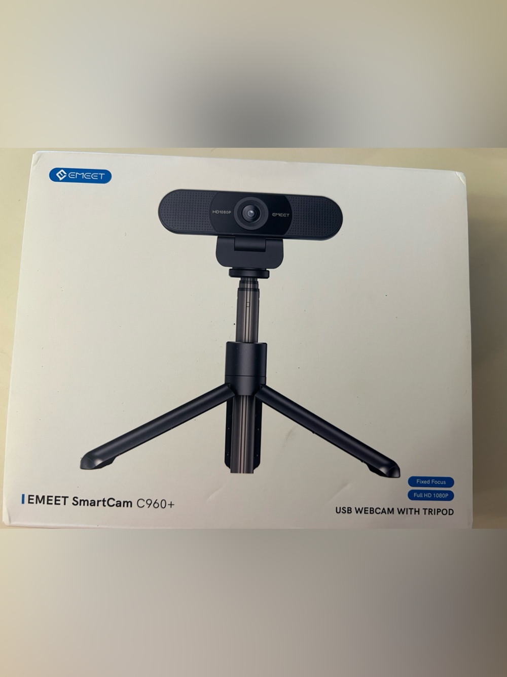 SmartCam C960+ Black USB Webcam with Tripod New in box